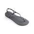 Sandali infradito grigi in gomma Havaianas Luna, Brand, SKU p412000313, Immagine 0